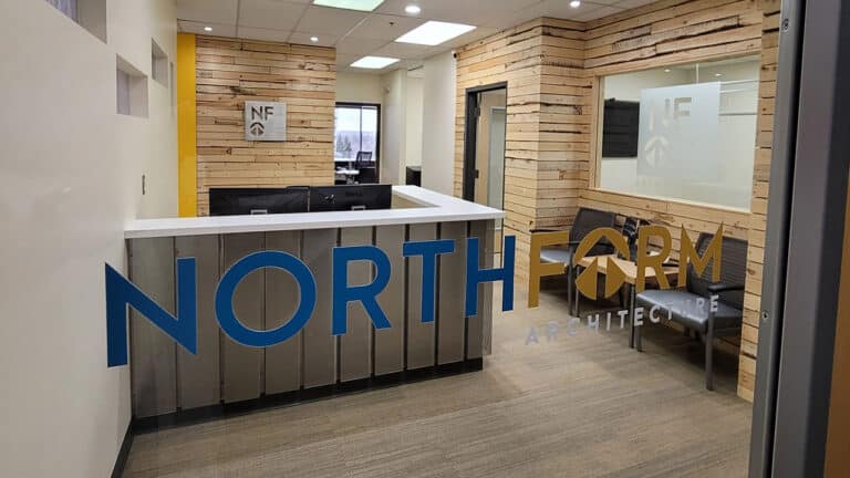 NorthForm Architecture door into lobby area